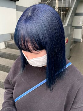 アイティーバイアルバム 八王子店(IT by ALBUM) ネイビーブルー_マチルダボブピンクベージュ_ba464342