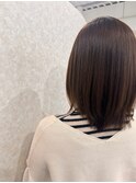 髪質改善ストレート/伸ばしかけボブ