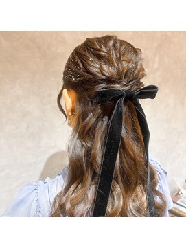 ブレス 横浜(bless) 成人式二次会ヘアセット/ハーフアップ