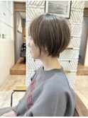 20代、30代大人ショートボブエモージュ/大人可愛い/丸みショート