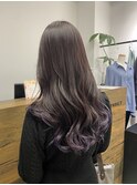 グレージュ グレーベージュ グレーブルージュ 韓国風ヘア　