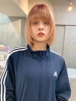 レア 渋谷(Le'a) ナチュラルレイヤー/レイヤーボブ/オレンジベージュ