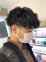 ツイストスパイラルパーマツイストパーマセンターパート梅田30代