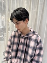 メンズセンターパート韓国コンマへあ
