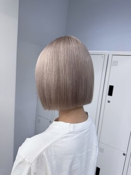 ペレ 栄店(PELE) デザインカラー/レイヤーカット/ウェットヘア/オリーブベージュ