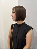 ミニボブ、ブラウンベージュマット