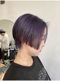 ラベンダーカラー×ハンサムショート