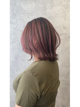 アフィナー 上大岡(Afinar) ♪【ブリーチ有】シャドールーツ　ピンク