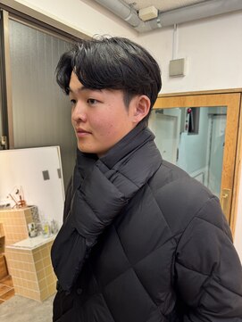 ネルケ 立川(nelke) マッシュセンター分け/韓国風スタイル/ダウンパーマ