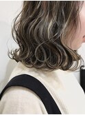 【CROP】ハイライト×白髪ぼかし×グレージュ