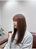 髪質改善オレンジブラウン１０代２０代３０代ストレートヘア