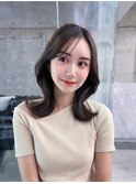 美髪韓国レイヤーイメチェン似合わせ小顔シースルーワイドバング