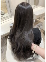 ザックラフィネ(ZACC raffine) オリーブグレージュ/ワンカラー/レイヤーカット