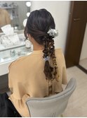 ツイン編みおろし