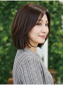 50代にオススメ★品格引き立つ大人のレイヤーボブ
