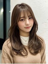 レリーボンズ 夙川(Rely Bonds)&nbsp;韓国風クビレイヤーロング×ナチュラルベージュで透明感【夙川】