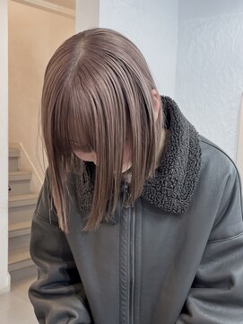 ＋ハイトーンブリーチミルクティーカラーホワイトベージュカラー