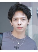 ◎メンズ マッシュ ニュアンスパーマ 束感 メンズカット