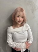 【RIENS aura】ピンクベージュ×植田亜優