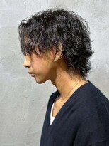 ニアウ 新宿(Niau)&nbsp;MEN’S/リバースセンターパート/ニュアンスパーマ/新宿