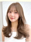 レイヤーカット　ミディアム　ミディアムレイヤー　韓国