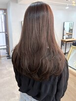 ミュラ(mulah)&nbsp;シアーグレージュロングレイヤーカット＊透け感カラー/明大前