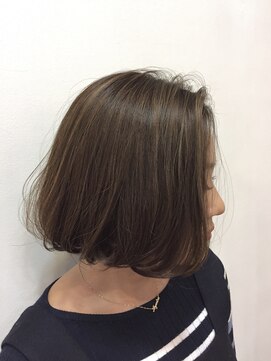 マッシュ 北堀江(MASHU) バレイヤージュ、ロブなデザインカラースタイル サエキ