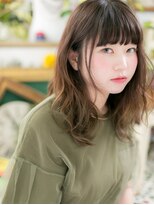 カバーヘア ブリス 戸田公園西口店(COVER HAIR bliss)&nbsp;*bliss戸田公園*くせ毛風揺れるモテミディ♪×重め前髪b!