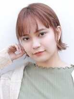 ゼンコー キチジョウジ シェール(ZENKO KICHIJOJI chere) 外ハネがかわいいミニボブ/シルキーベージュ