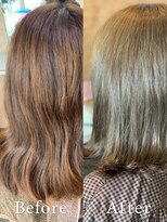 アークスヘアー&nbsp;大人可愛いスタイリング簡単♪イルミナ透明感アッシュベージュ