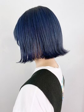 アイティーバイアルバム 八王子店(IT by ALBUM) ブルーブラック_カーキグレージュフェザーバング_ba347681