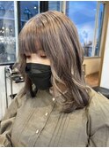 ラベンダーグレージュ　stylist/miaki