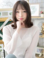 カバーヘア ブリス 上尾西口店(COVER HAIR bliss) 大人かわいいシースルーバングバレイヤージュa上尾20代30代40代