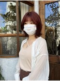 cherry red , 外ハネボブ