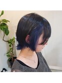 ネイビーインナーカラー