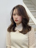 ビュー トウキョウ(VIEW TOKYO) 顔まわりカット/レイヤーカット/グレージュ/韓国風ヘア