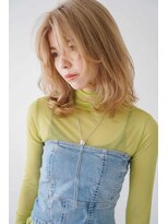 トクテ 高円寺(tokute) くびレイヤーエモージュ前髪ピンクベージュワンカール【高円寺】