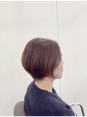明るめアッシュカラーのショートヘア☆