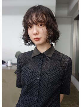 レコ 渋谷(LECO) ミニボブパーマニュアンスパーマ