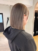 ローレン(LOREN)&nbsp;黒髪/ボブルフ/ネビージュ/小顔/ワンレン/栄/髪質改善/前髪