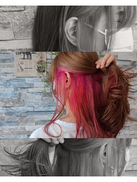 アイビー ヘアーアンドパーソナルカラー(I'B Hair & Personal Color) ピンクインナーカラー