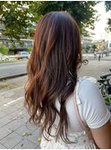 ワンカールモテ髪前髪小顔カットサイドバング艶感
