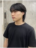 メンズカットメンズマッシュシースルーマッシュシースルーウルフ
