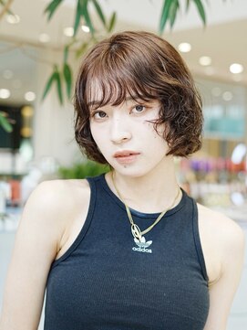 ミンクス 銀座店(MINX) やわらか質感のニュアンスボブパーマ MINX中村