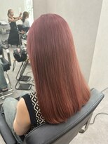 クム 横浜(qumu)&nbsp;コーラルピンク × ブリーチオンカラー【神永】