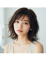 コトナ 越谷店&nbsp;30代40代小顔ヘア簡単スタイリングくせ毛カバー丸みショートボブ