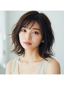 コトナ 越谷店 30代40代小顔ヘア簡単スタイリングくせ毛カバー丸みショートボブ