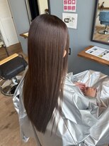 レアレア ヘアアンドライフ(LeaLea)&nbsp;着物ヘア/大人ガーリー/ダークアッシュ/似合わせカット/伊丹か