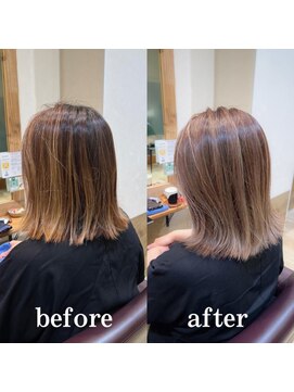 ステラバイケンジ 藤沢(STELLA by KENJE) 白髪ぼかし/脱白髪染め/ハイライト【藤沢/藤沢駅】