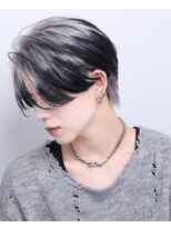 リップス 吉祥寺店 (LIPPS)&nbsp;韓国ニキ風ホワイトシルバーエンドカラーセンターパート